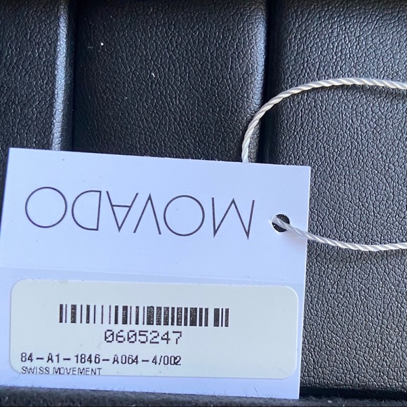 HP🎉MOVADO Stainless Steel Black Face Bangle Watch ⚡️Flash Sale⚡️ - Picture 13 of 16